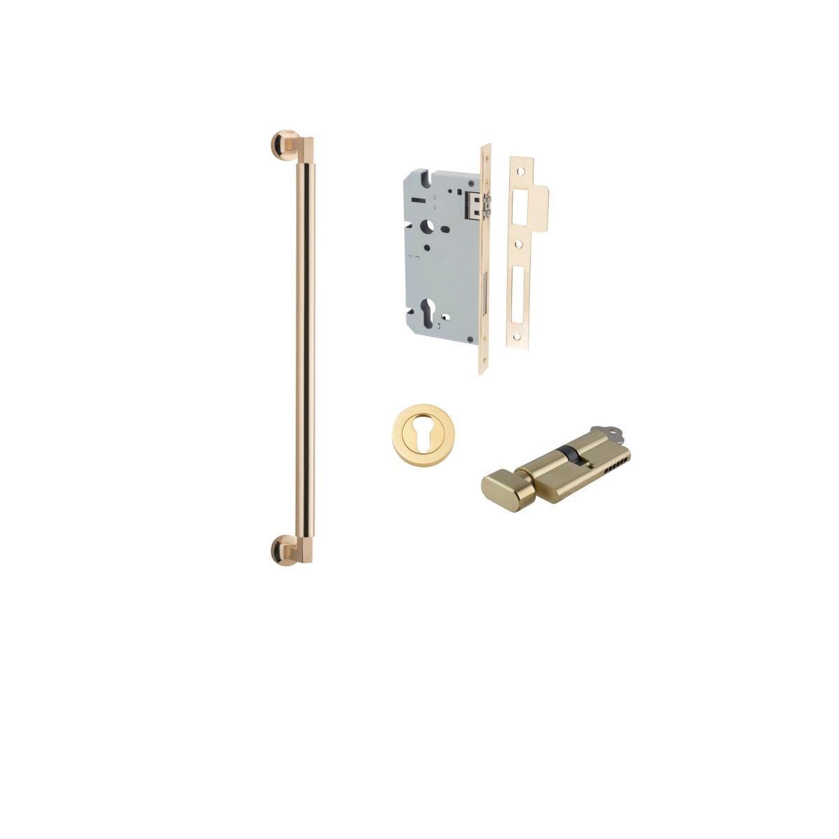 IVER Berlin Solid Brass Pull Handles – Multiple Finishes Available - Entry - Point - 9440KENTR60KT - Iver