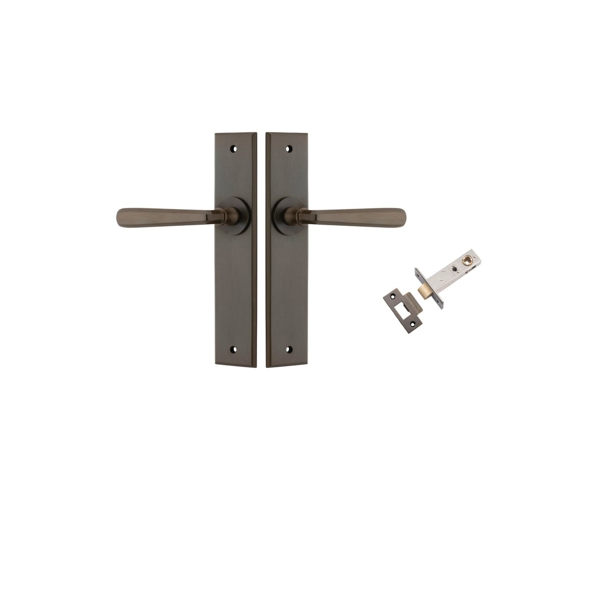 IVER Copenhagen Solid Brass Chamfered Door Handle – Multiple Finishes Available - Entry - Point - 10880KPASS60 - Iver