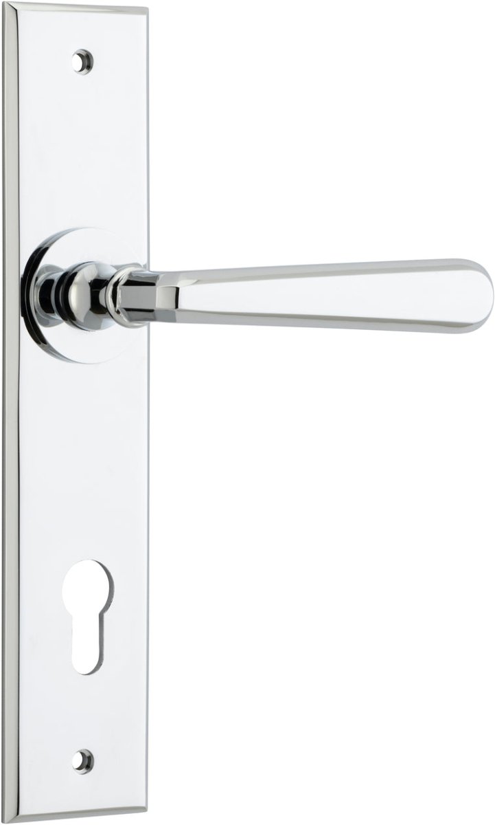 IVER Copenhagen Solid Brass Chamfered Door Handle – Multiple Finishes Available - Entry - Point - 11880E85 - Iver