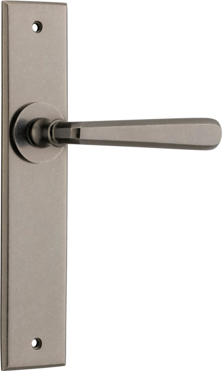 IVER Copenhagen Solid Brass Chamfered Door Handle – Multiple Finishes Available - Entry - Point - 13880 - Iver