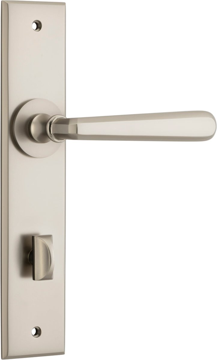 IVER Copenhagen Solid Brass Chamfered Door Handle – Multiple Finishes Available - Entry - Point - 14880P85 - Iver