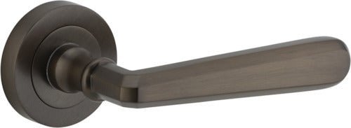 IVER Copenhagen Solid Brass Round Rose Door Handle – Multiple Finishes Available - Entry - Point - 20801 - Iver