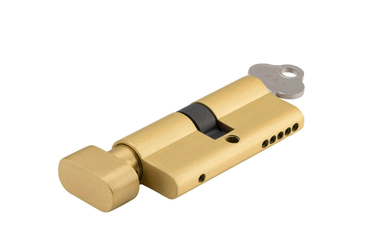 IVER Euro Cylinder Key/Thumb Turn - Multiple Finishes Available - Entry - Point - 21659 - KA3 - Iver