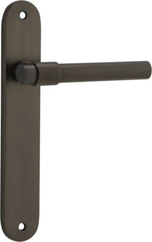 IVER Helsinki Solid Brass Oval Backplate Door Handle – Multiple Finishes Available - Entry - Point - 10900 - Iver