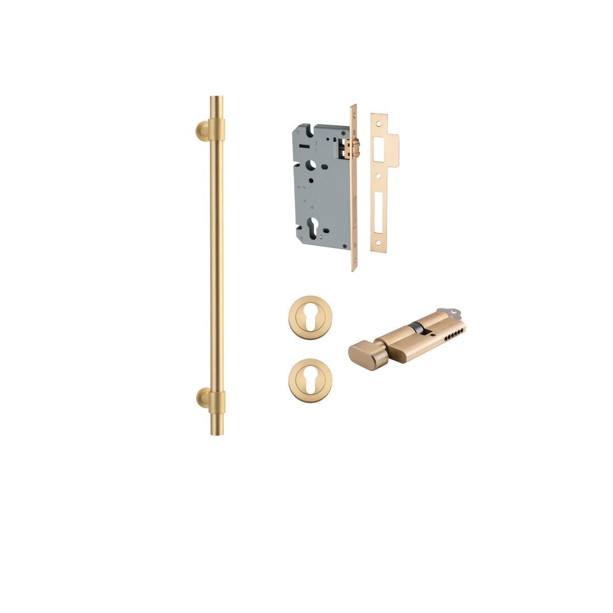 IVER Helsinki Solid Brass Pull Handles – Multiple Finishes Available - Entry - Point - 17147KENTR60KT - Iver