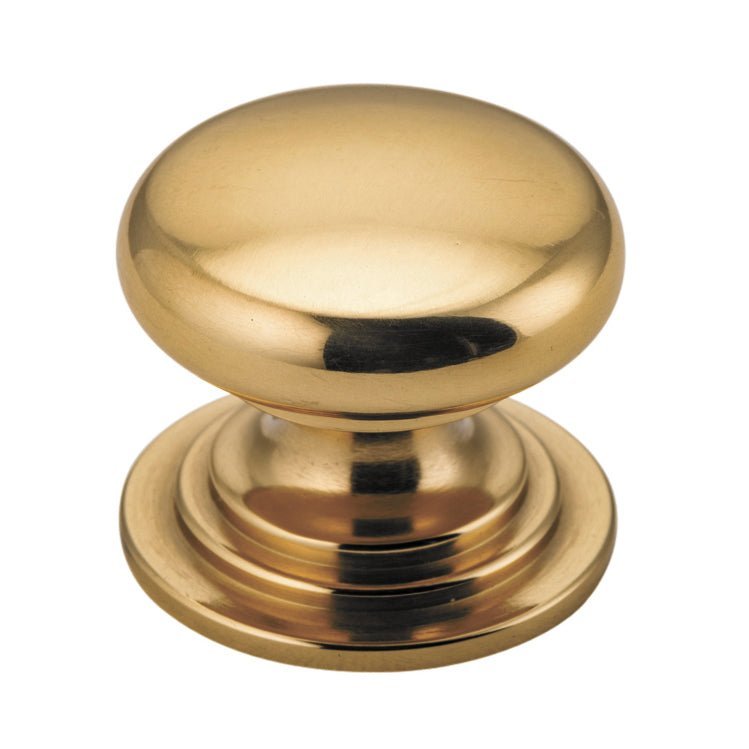 IVER Sarlat Solid Brass Cupboard Knob – Multiple Finishes Available - Entry - Point - 0558 - Iver