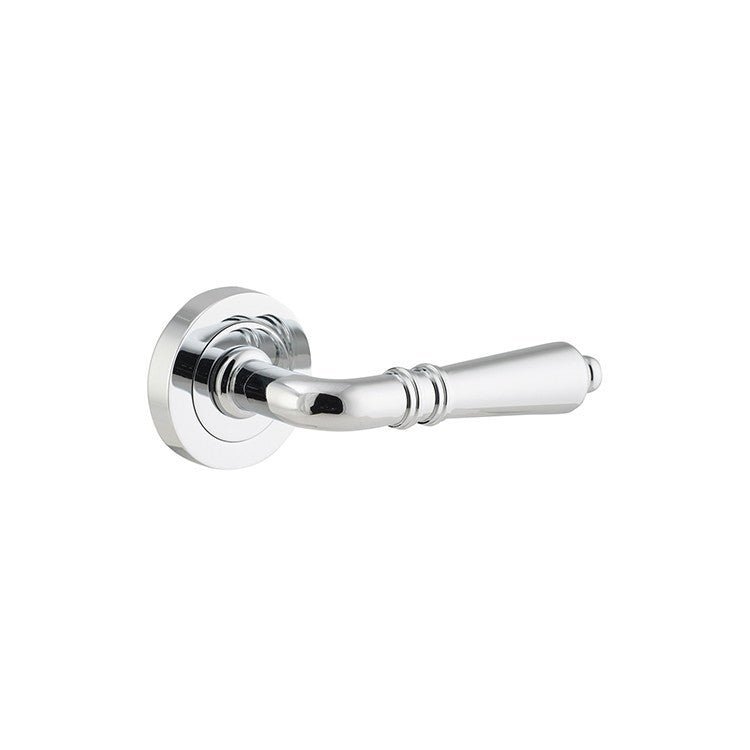 IVER Sarlat Solid Brass Round Rose Door Handle – Multiple Finishes Available - Entry - Point - 9204 - Iver