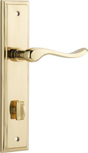 IVER Stirling Solid Brass Stepped Door Handle – Multiple Finishes Available - Entry - Point - 10426P85 - Iver