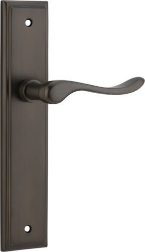 IVER Stirling Solid Brass Stepped Door Handle – Multiple Finishes Available - Entry - Point - 10926 - Iver