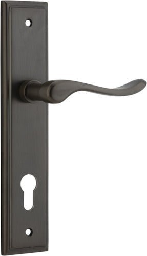 IVER Stirling Solid Brass Stepped Door Handle – Multiple Finishes Available - Entry - Point - 10926E85 - Iver