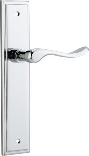 IVER Stirling Solid Brass Stepped Door Handle – Multiple Finishes Available - Entry - Point - 11926 - Iver