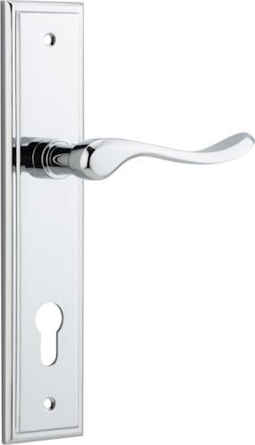 IVER Stirling Solid Brass Stepped Door Handle – Multiple Finishes Available - Entry - Point - 11926E85 - Iver