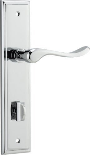 IVER Stirling Solid Brass Stepped Door Handle – Multiple Finishes Available - Entry - Point - 11926P85 - Iver