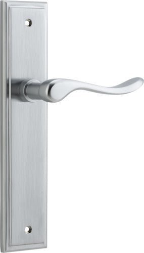 IVER Stirling Solid Brass Stepped Door Handle – Multiple Finishes Available - Entry - Point - 12426 - Iver