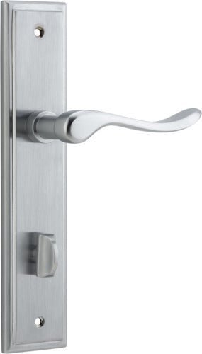 IVER Stirling Solid Brass Stepped Door Handle – Multiple Finishes Available - Entry - Point - 12426P85 - Iver