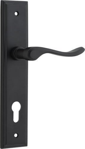 IVER Stirling Solid Brass Stepped Door Handle – Multiple Finishes Available - Entry - Point - 12926E85 - Iver