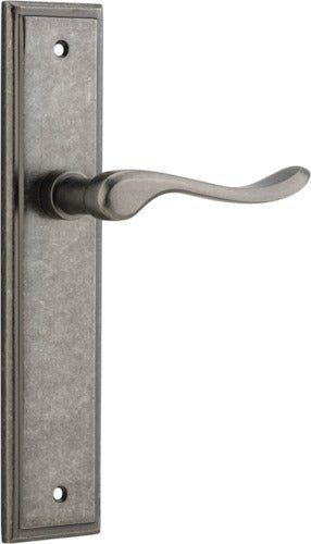 IVER Stirling Solid Brass Stepped Door Handle – Multiple Finishes Available - Entry - Point - 13926 - Iver