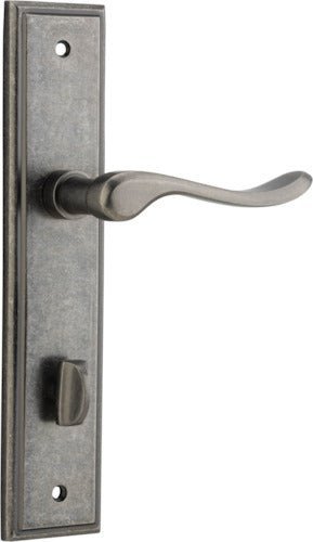 IVER Stirling Solid Brass Stepped Door Handle – Multiple Finishes Available - Entry - Point - 13926P85 - Iver