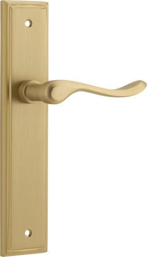 IVER Stirling Solid Brass Stepped Door Handle – Multiple Finishes Available - Entry - Point - 15426 - Iver