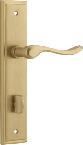 IVER Stirling Solid Brass Stepped Door Handle – Multiple Finishes Available - Entry - Point - 15426P85 - Iver