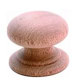 Wooden Mushroom Cupboard Knob by Tradco