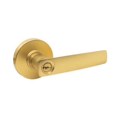 Neue Aurora Entrance Key-in-Lever Set - Satin Brass