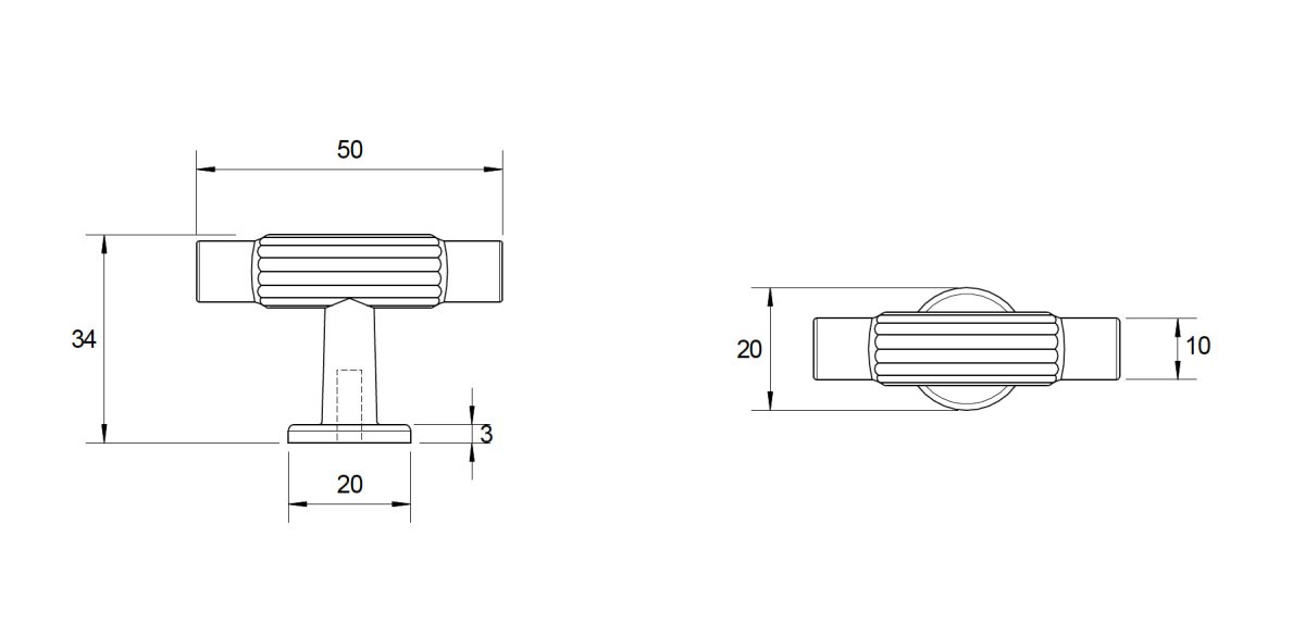 L870 Skagen T Knob by Kethy - Entry - Point - L870/50T - BNI - Kethy