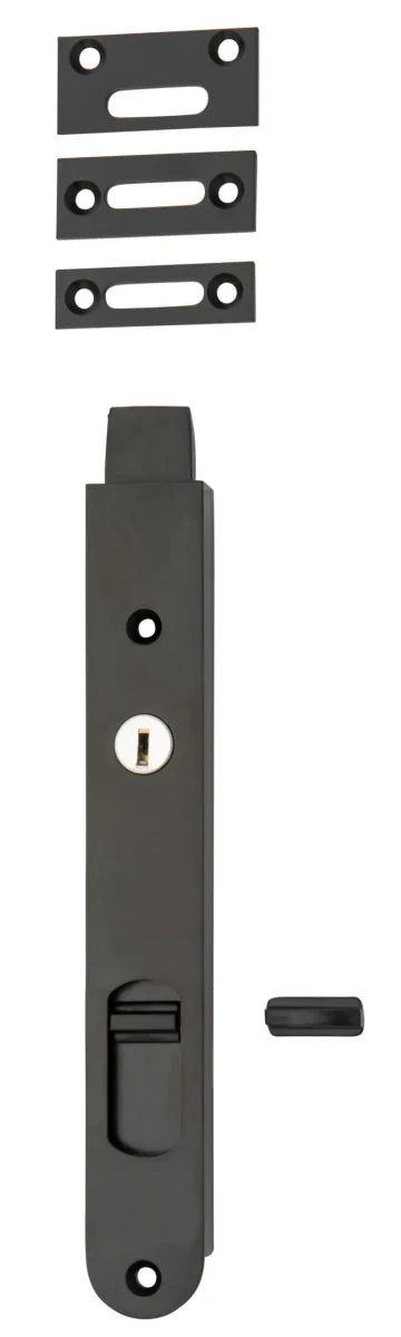 Locking Flush Bolts - Entry Point - Iver - Matt Black - Bolts