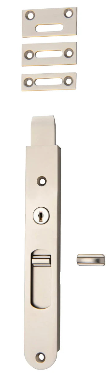 Locking Flush Bolts - Entry Point - Iver - Satin Nickel - Bolts