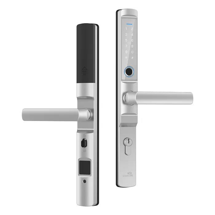 LOCKTON 'E - Series' (Euro Narrow Leverset) SMART DOOR LOCK (Hinged Door) *Silver* - Entry - Point - ELEV36 - SIL - H25 - Lockton