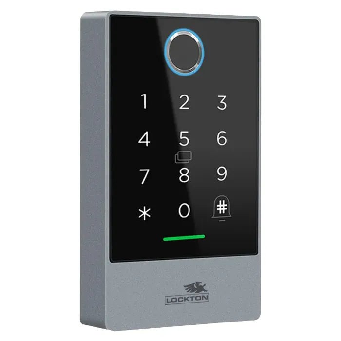 LOCKTON 'E - Series' SMART KEYPAD - Wide - With Fingerscan - Entry - Point - SKP - W1 - FS - Lockton