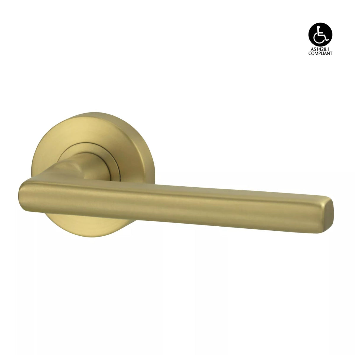 Lockwood Vivid Collection Lever 4 - Satin Brass - Entry - Point - VIV1/V4SBPVD - Lockwood