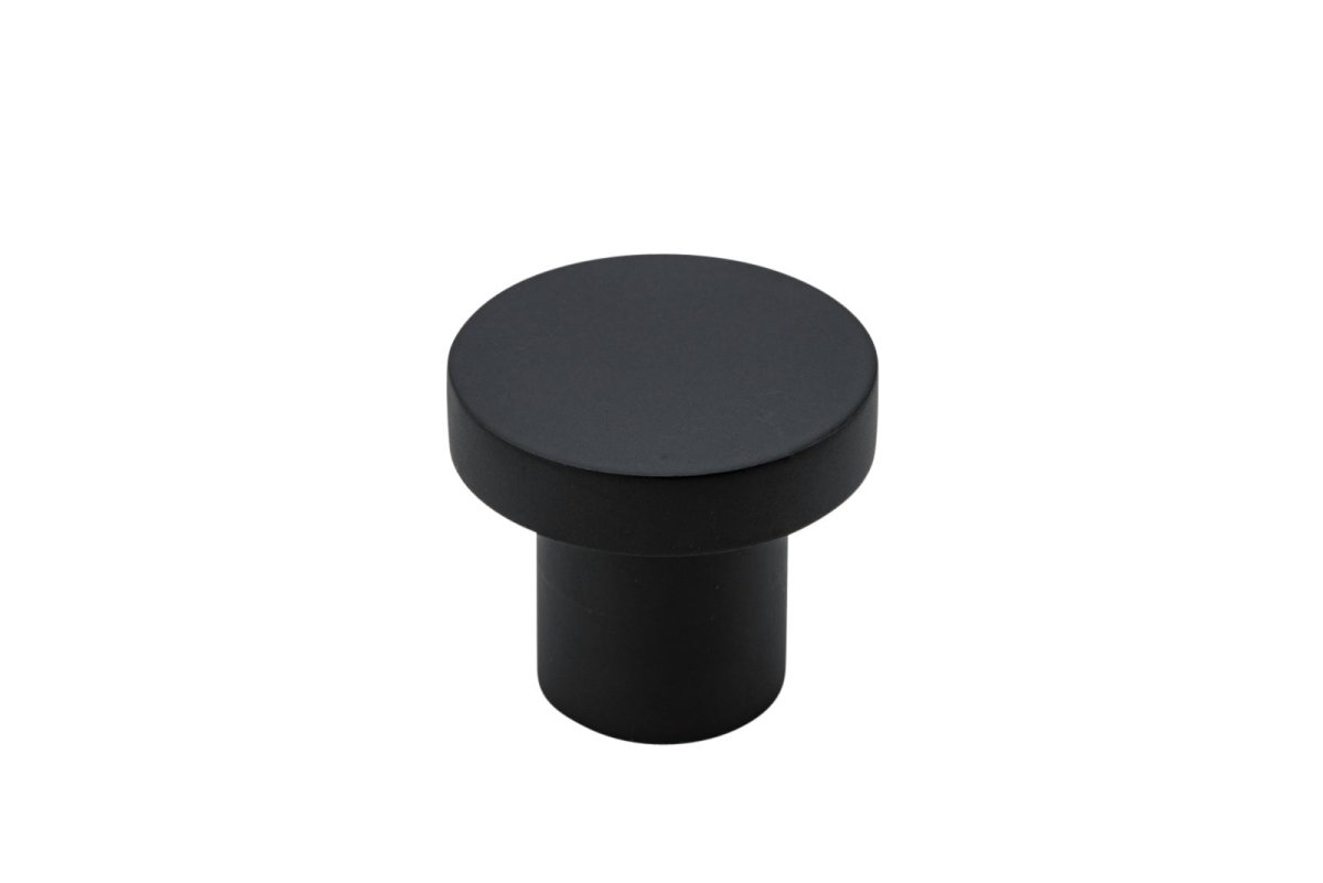 Osaka Cabinet Knob - Entry Point - Iver - Matt Black - Cupboard Knobs