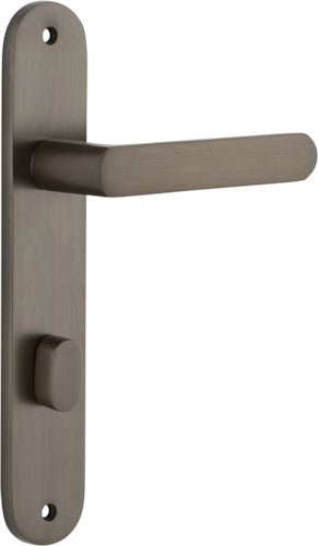 Osaka Lever - Oval Backplate - Entry Point - Iver - Signature Brass - Door Levers