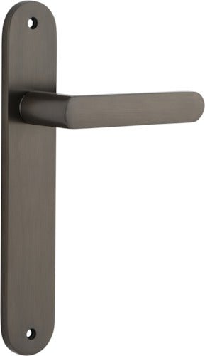 Osaka Lever - Oval Backplate - Entry Point - Iver - Signature Brass - Door Levers