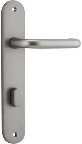 Oslo Oval DDA Compliant - Entry Point - Iver - Satin Nickel - Door Levers