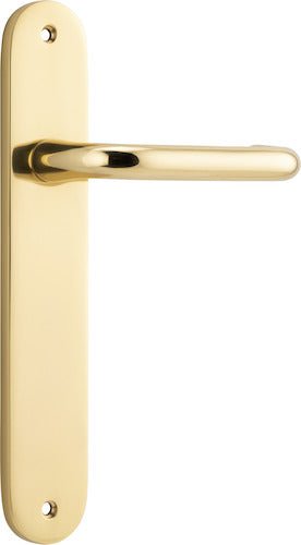 Oslo Oval DDA Compliant - Entry Point - Iver - Polished Brass - Door Levers