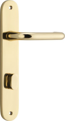 Oslo Oval DDA Compliant - Entry Point - Iver - Polished Brass - Door Levers