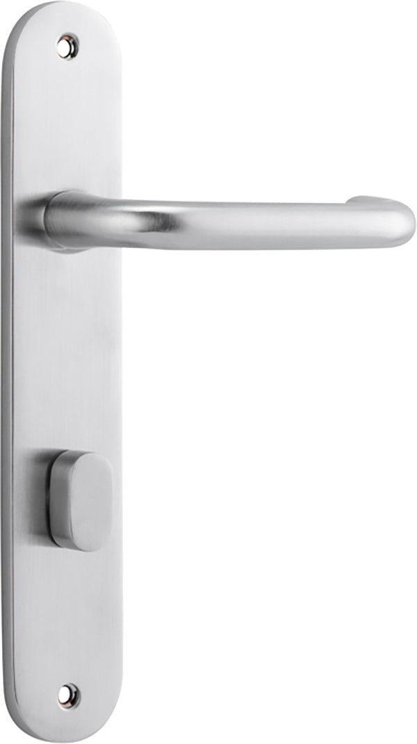 Oslo Oval DDA Compliant - Entry Point - Iver - Brushed Chrome - Door Levers