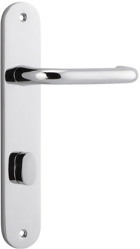 Oslo Oval DDA Compliant - Entry Point - Iver - Polished Chrome - Door Levers