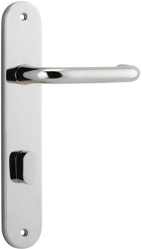 Oslo Oval DDA Compliant - Entry Point - Iver - Distressed Nickel - Door Levers