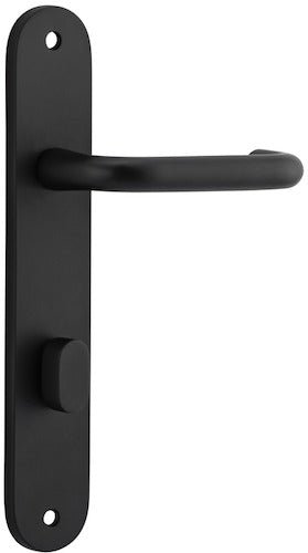 Oslo Oval DDA Compliant - Entry Point - Iver - Matt Black - Door Levers