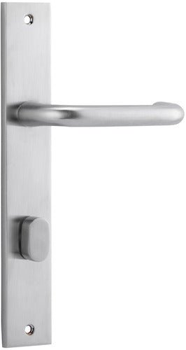 Oslo Rectangular DDA Compliant - Entry Point - Iver - Brushed Chrome - Door Levers