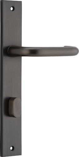 Oslo Rectangular DDA Compliant - Entry Point - Iver - Distressed Nickel - Door Levers