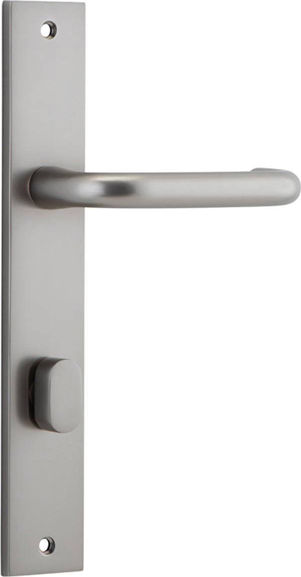 Oslo Rectangular DDA Compliant - Entry Point - Iver - Distressed Nickel - Door Levers