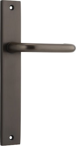 Oslo Rectangular DDA Compliant - Entry Point - Iver - Distressed Nickel - Door Levers