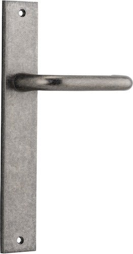 Oslo Rectangular DDA Compliant - Entry Point - Iver - Distressed Nickel - Door Levers