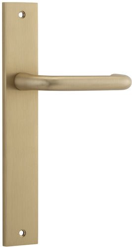 Oslo Rectangular DDA Compliant - Entry Point - Iver - Brushed Brass - Door Levers