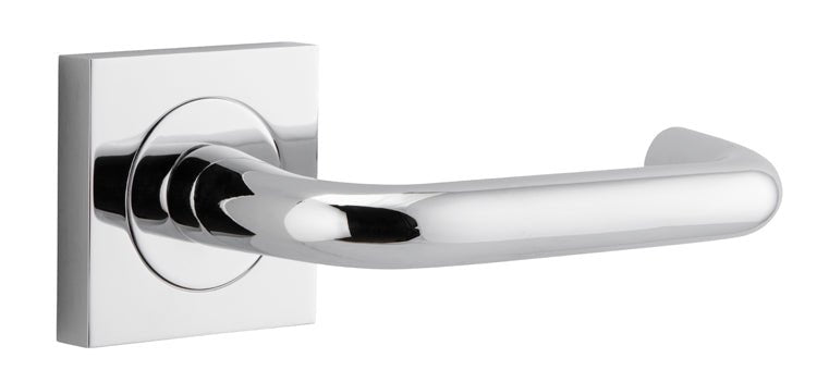 Oslo Square DDA Compliant - Entry Point - Iver - Polished Chrome - Door Levers