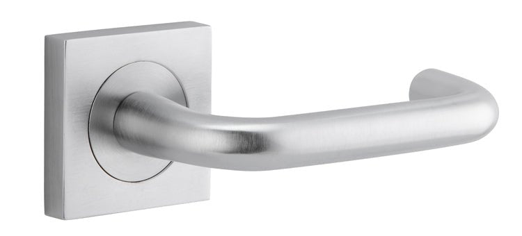 Oslo Square DDA Compliant - Entry Point - Iver - Brushed Chrome - Door Levers